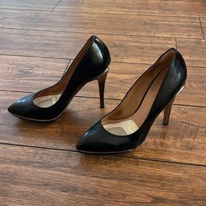L.A.M.B. | Black leather high heel shoes | US Size 7.5